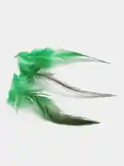 Зеленый декоративные перья, натуральные, 100 штук