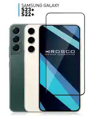 Прозрачный 1-2 шт стекло для Samsung Galaxy S23+, S22+ защитное ROSCO прозрачное, олеофобное покрытие