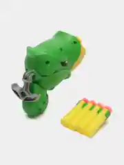 Желтый бластер с пульками из Plants vs Zombies(Растения против зомби),пневматический с присосками