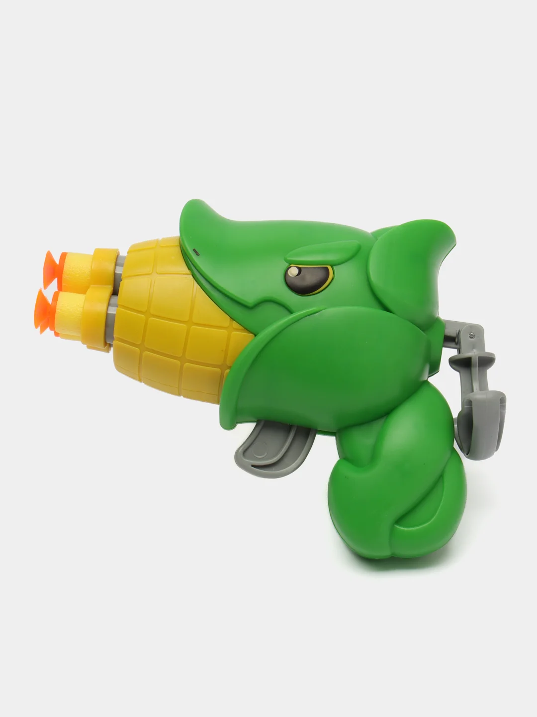 Желтый бластер с пульками из Plants vs Zombies(Растения против зомби),пневматический с присосками