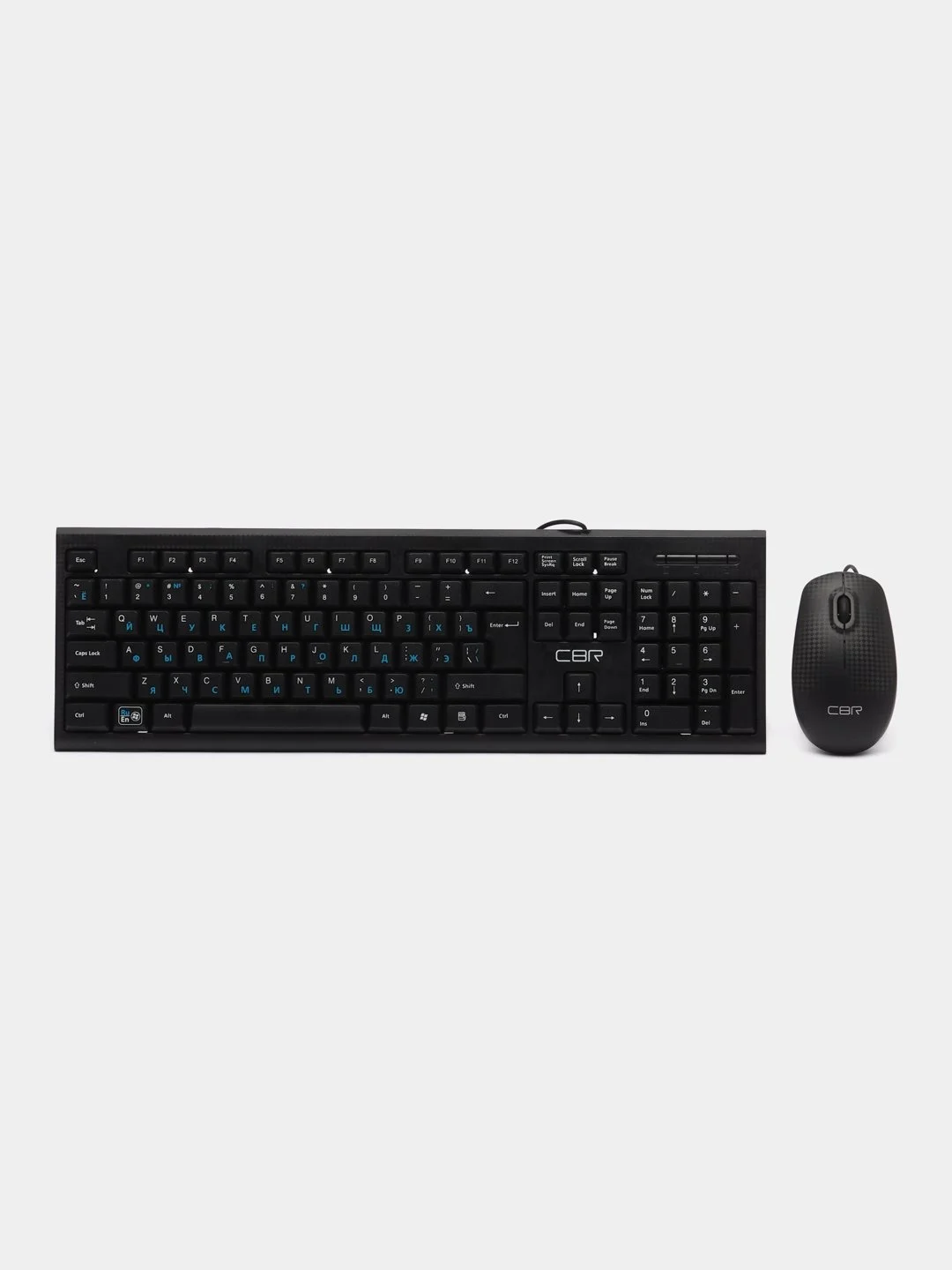 Офисный набор CBR KB SET 711 Carbon: клавиатура и компьютерная мышь