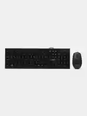 Офисный набор CBR KB SET 711 Carbon: клавиатура и компьютерная мышь
