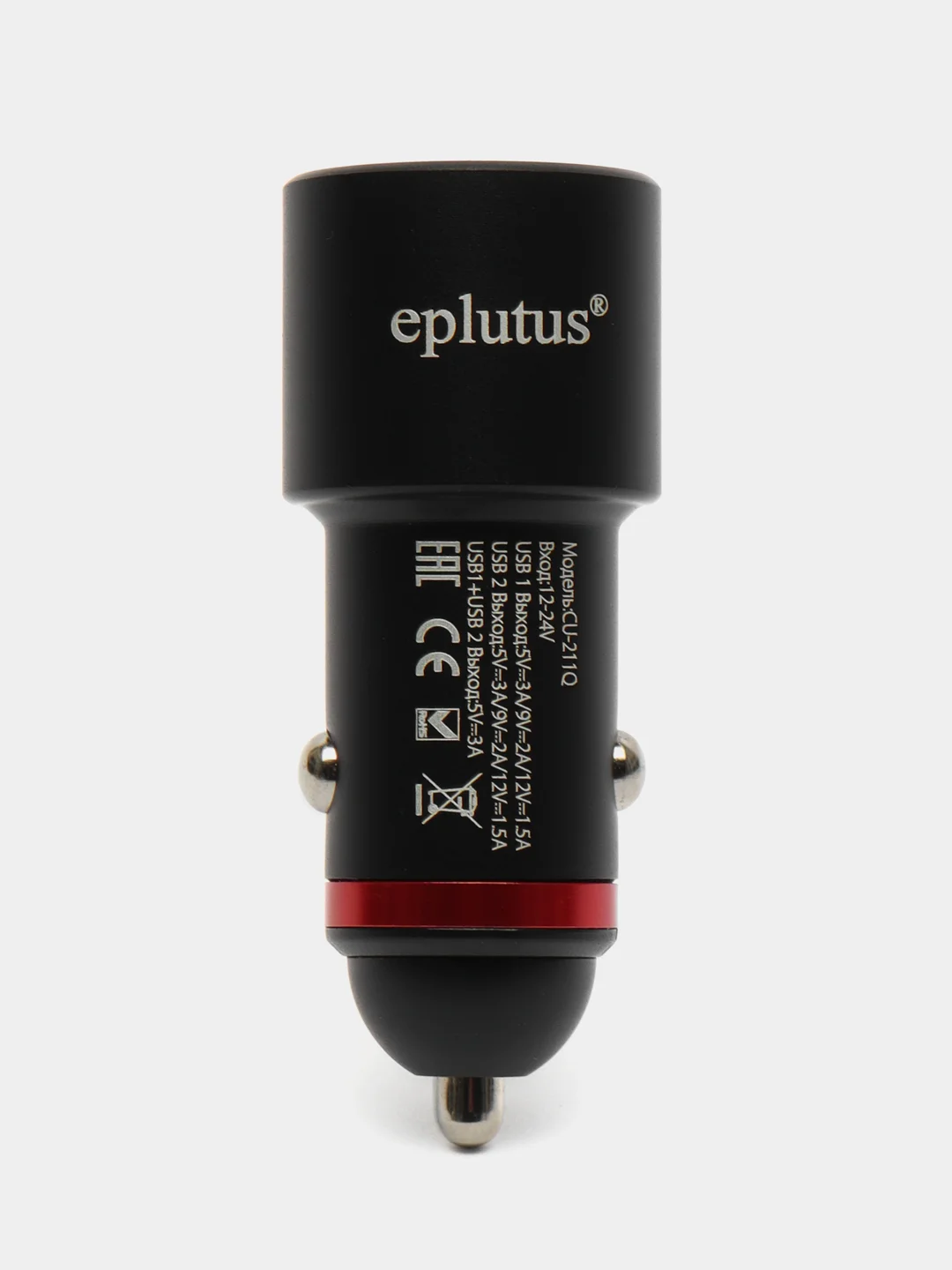 Автомобильное зарядное устройство Eplutus CU-211Q, 2 USB-порта, 36W