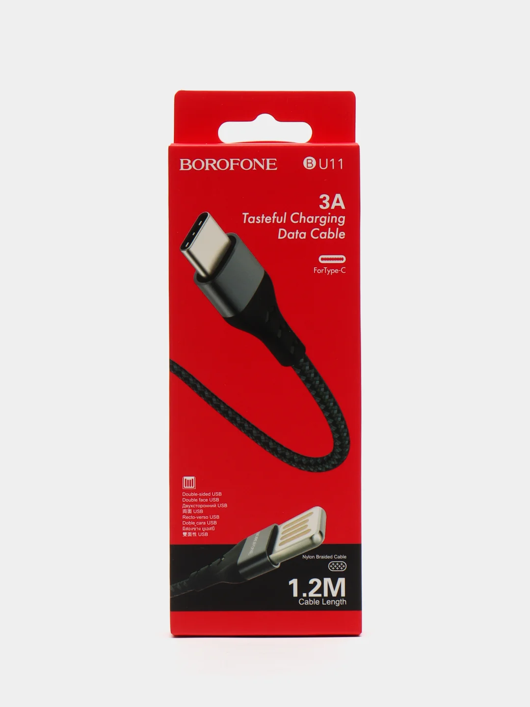 Кабель зарядный Borofone BU11 Tasteful, 1.2 м, for Type-C, 3А
