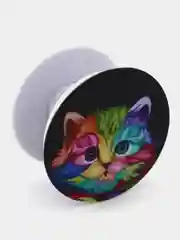 Бежевый держатель для телефона PopSocket (попсокет) с рисунками