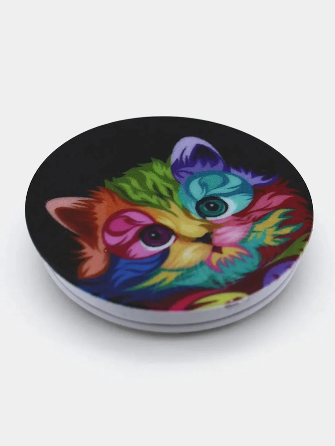 Бежевый держатель для телефона PopSocket (попсокет) с рисунками