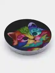 Бежевый держатель для телефона PopSocket (попсокет) с рисунками