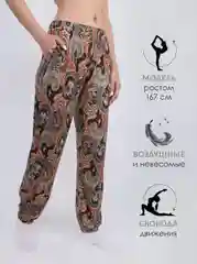 Бордовый брюки женские  "Чебоксарский трикотаж" спортивные, султанки