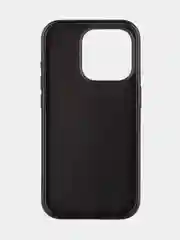 Черный чехол на Apple iPhone 15 Pro блестящий ROSCO пластиковый с силиконом стразами кристаллами