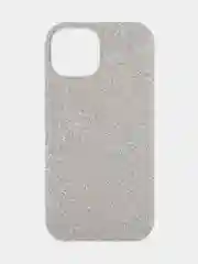 Чехол на Apple iPhone 15 блестящий ROSCO пластиковый с силиконом, стразами, кристаллами