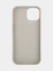 Серебряный чехол на Apple iPhone 15 блестящий ROSCO пластиковый с силиконом, стразами, кристаллами