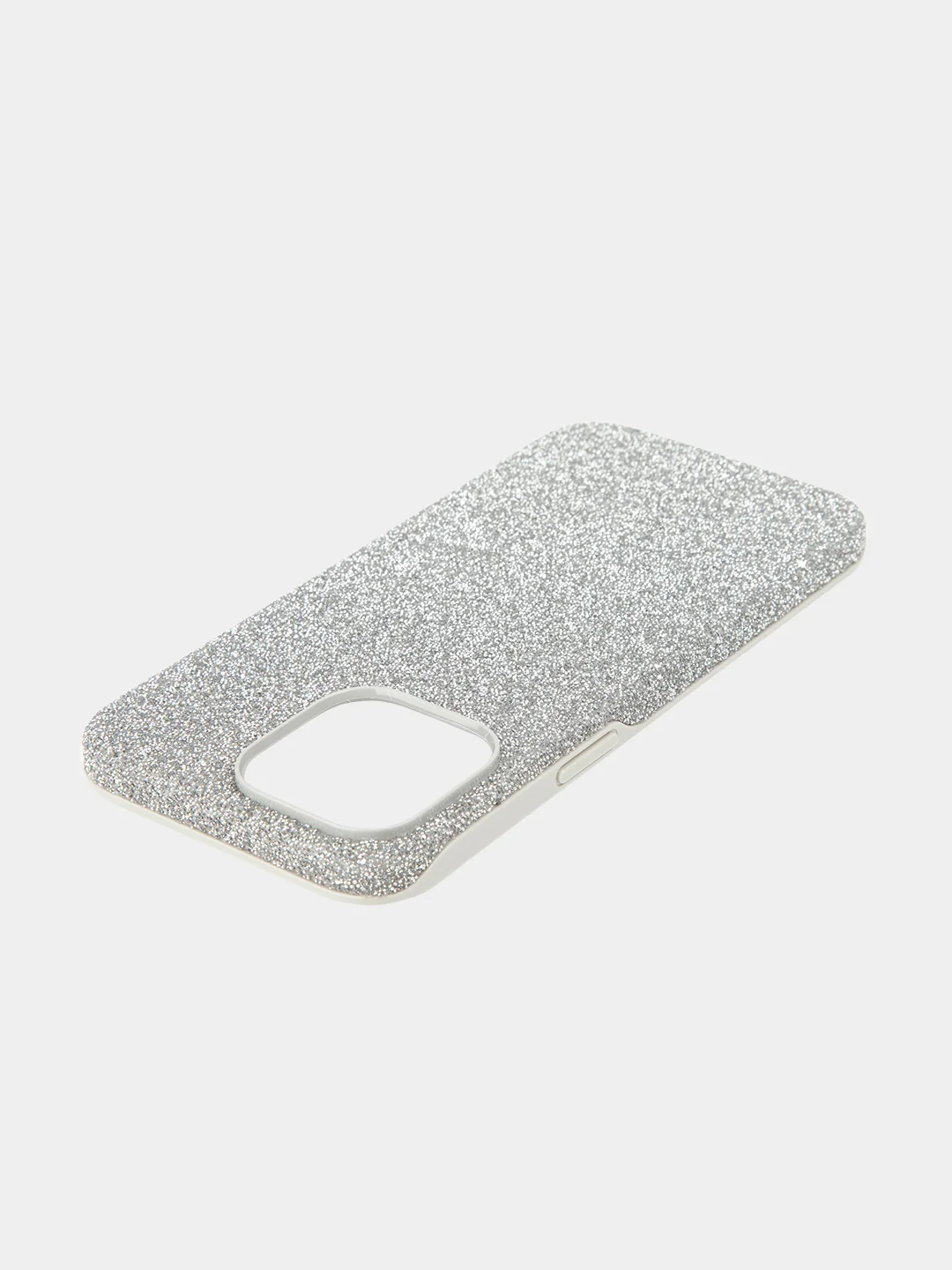 Серебряный чехол для iPhone 15 14 13 Pro Max Plus блестящий BROSCORP, пластиковый, с силиконом