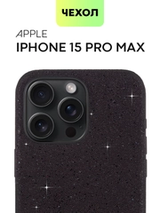 Чехол для iPhone 15 14 13 Pro Max Plus блестящий BROSCORP, пластиковый, с силиконом