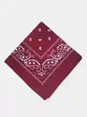 Багровый бандана с принтом