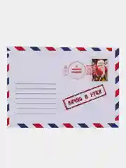 Салатовый новогодняя открытка, А6, с подписью