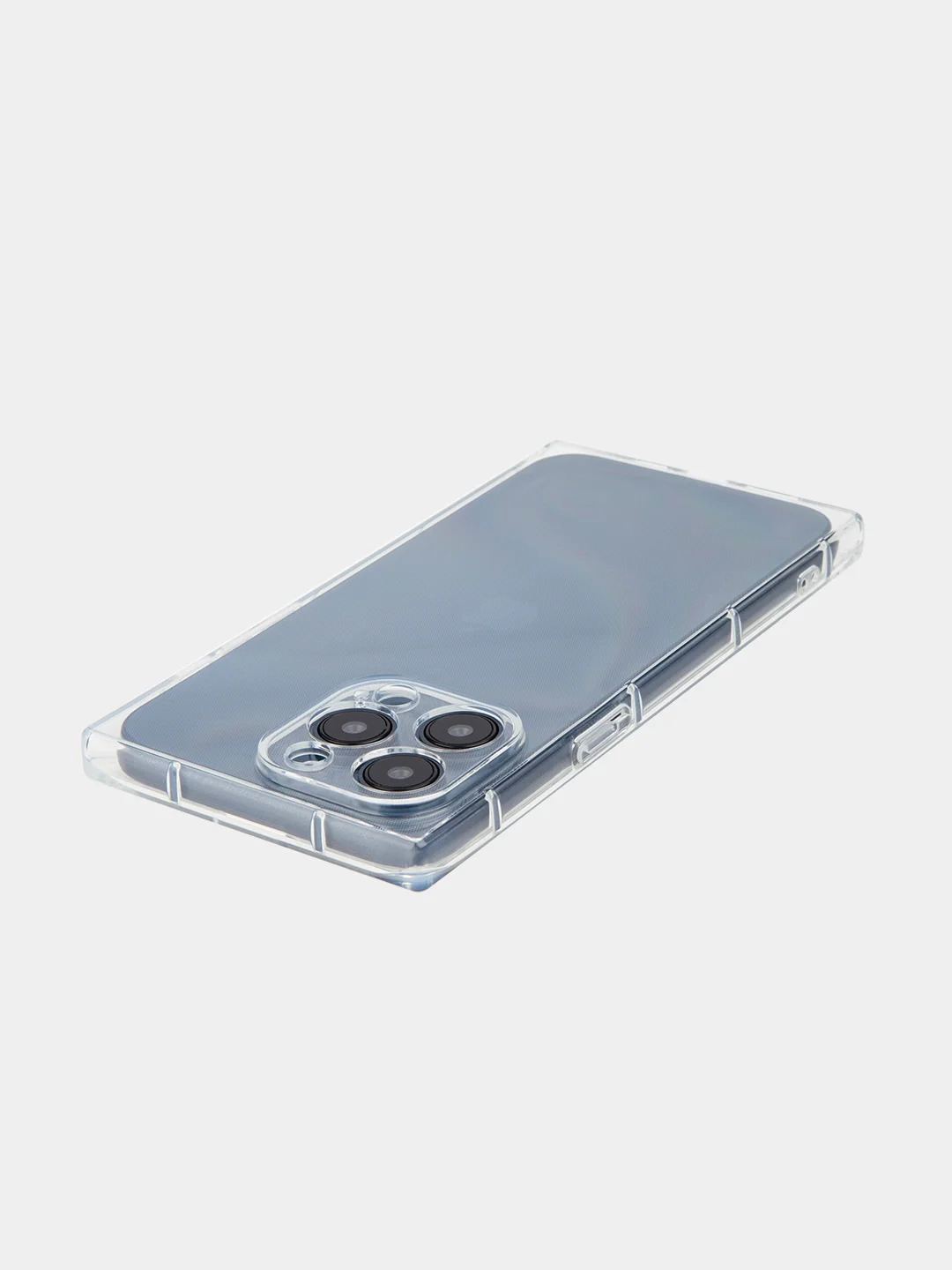 Прозрачный чехол для Apple iPhone 15, 15 Plus, 15 Pro, 15 Pro Max силиконовый КАРТОФАН прямоугольный
