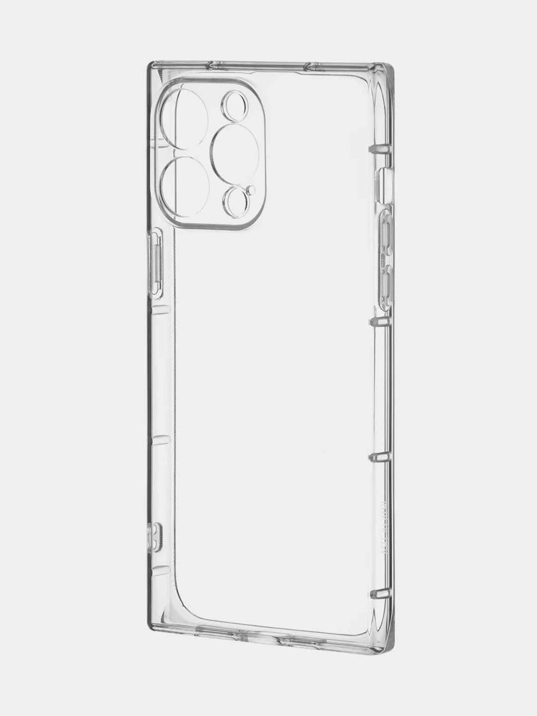 Прозрачный чехол для Apple iPhone 15, 15 Plus, 15 Pro, 15 Pro Max силиконовый КАРТОФАН прямоугольный