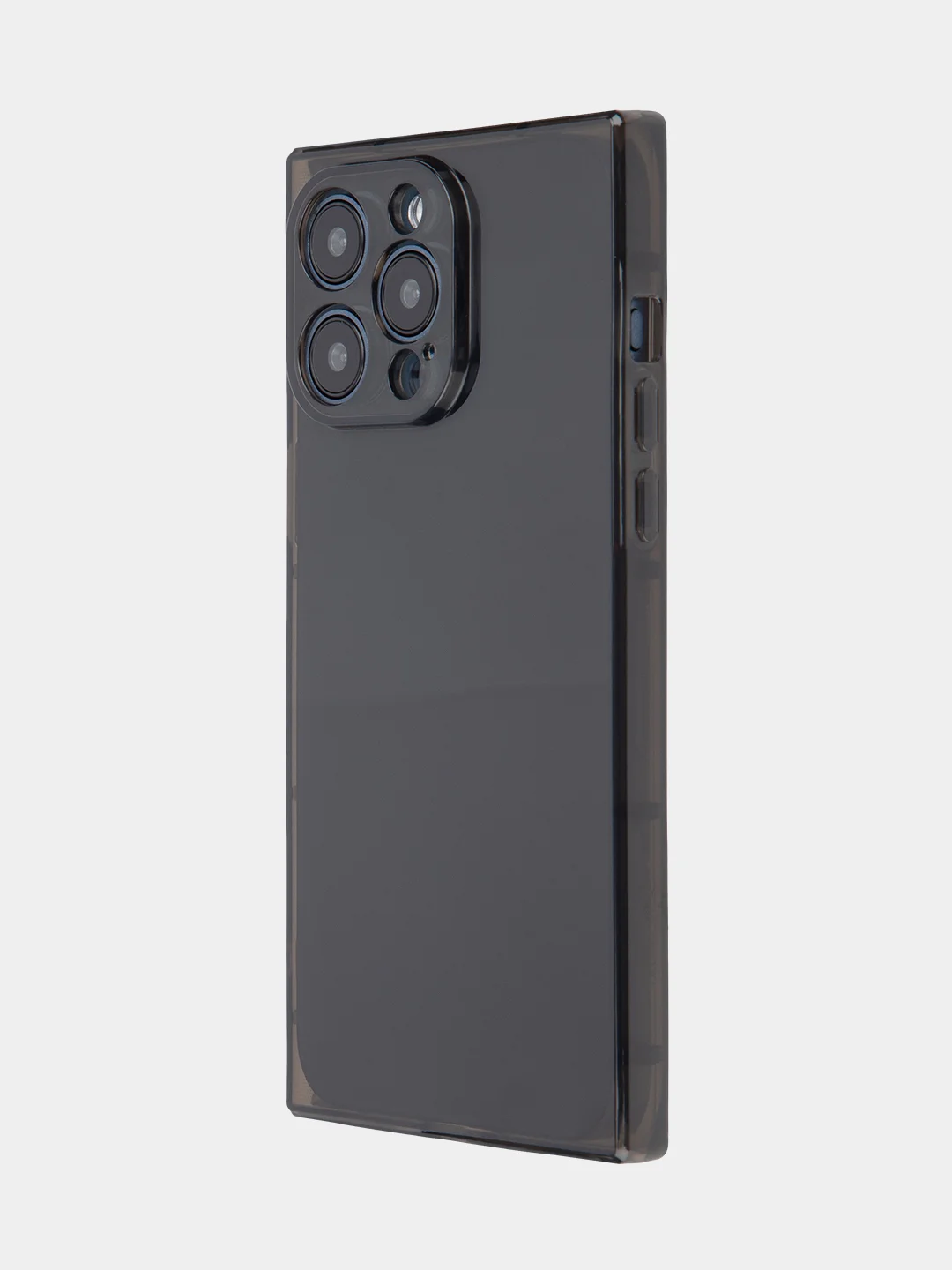 Черный чехол для Apple iPhone 15, 15 Plus, 15 Pro, 15 Pro Max силиконовый КАРТОФАН прямоугольный