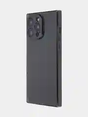 Черный чехол для Apple iPhone 15, 15 Plus, 15 Pro, 15 Pro Max силиконовый КАРТОФАН прямоугольный