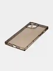 Черный чехол для Apple iPhone 15, 15 Plus, 15 Pro, 15 Pro Max силиконовый КАРТОФАН прямоугольный