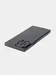 Черный чехол для Apple iPhone 15, 15 Plus, 15 Pro, 15 Pro Max силиконовый КАРТОФАН прямоугольный