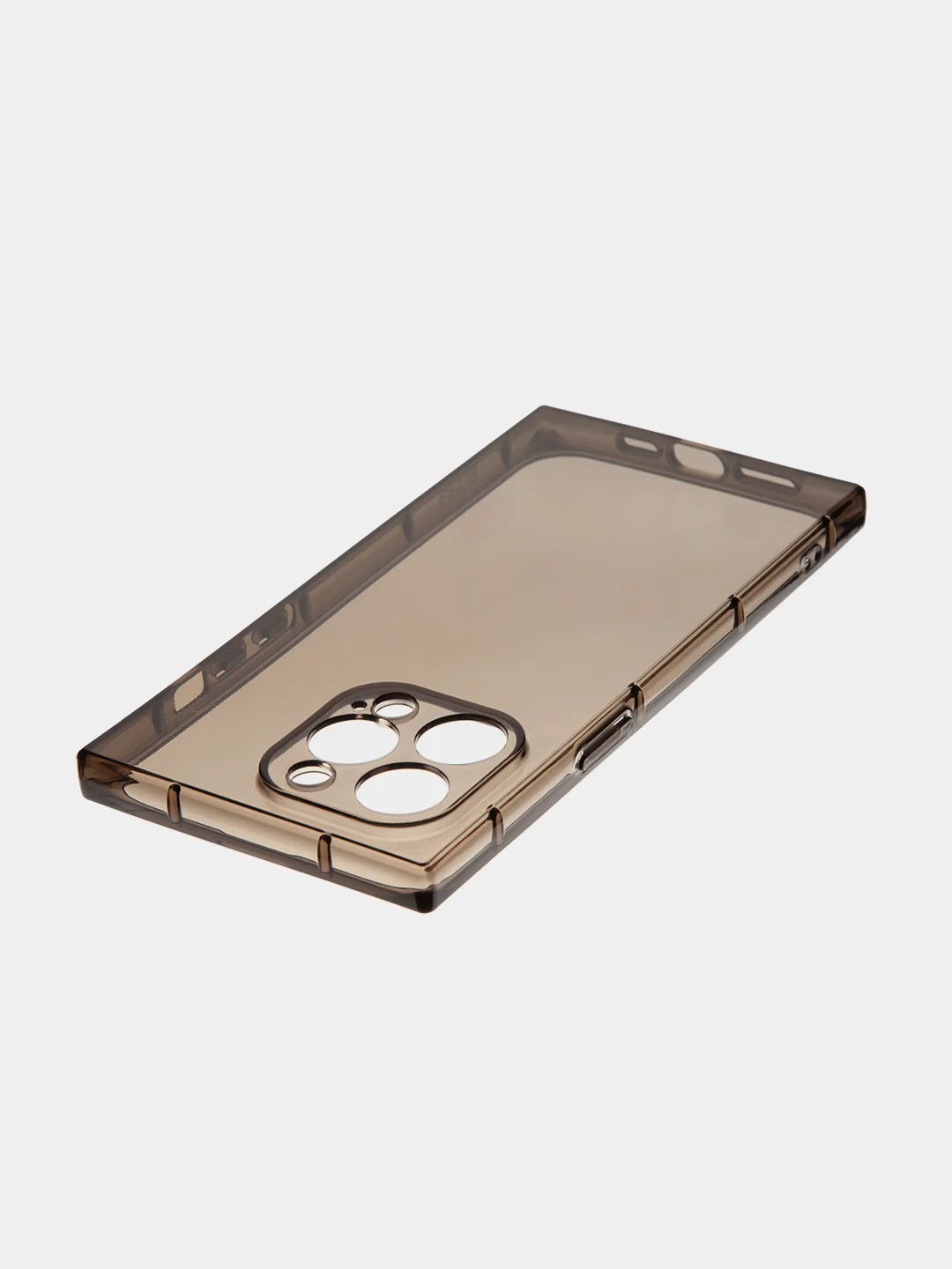 Черный чехол для Apple iPhone 15, 15 Plus, 15 Pro, 15 Pro Max силиконовый КАРТОФАН прямоугольный