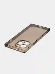 Черный чехол для Apple iPhone 15, 15 Plus, 15 Pro, 15 Pro Max силиконовый КАРТОФАН прямоугольный