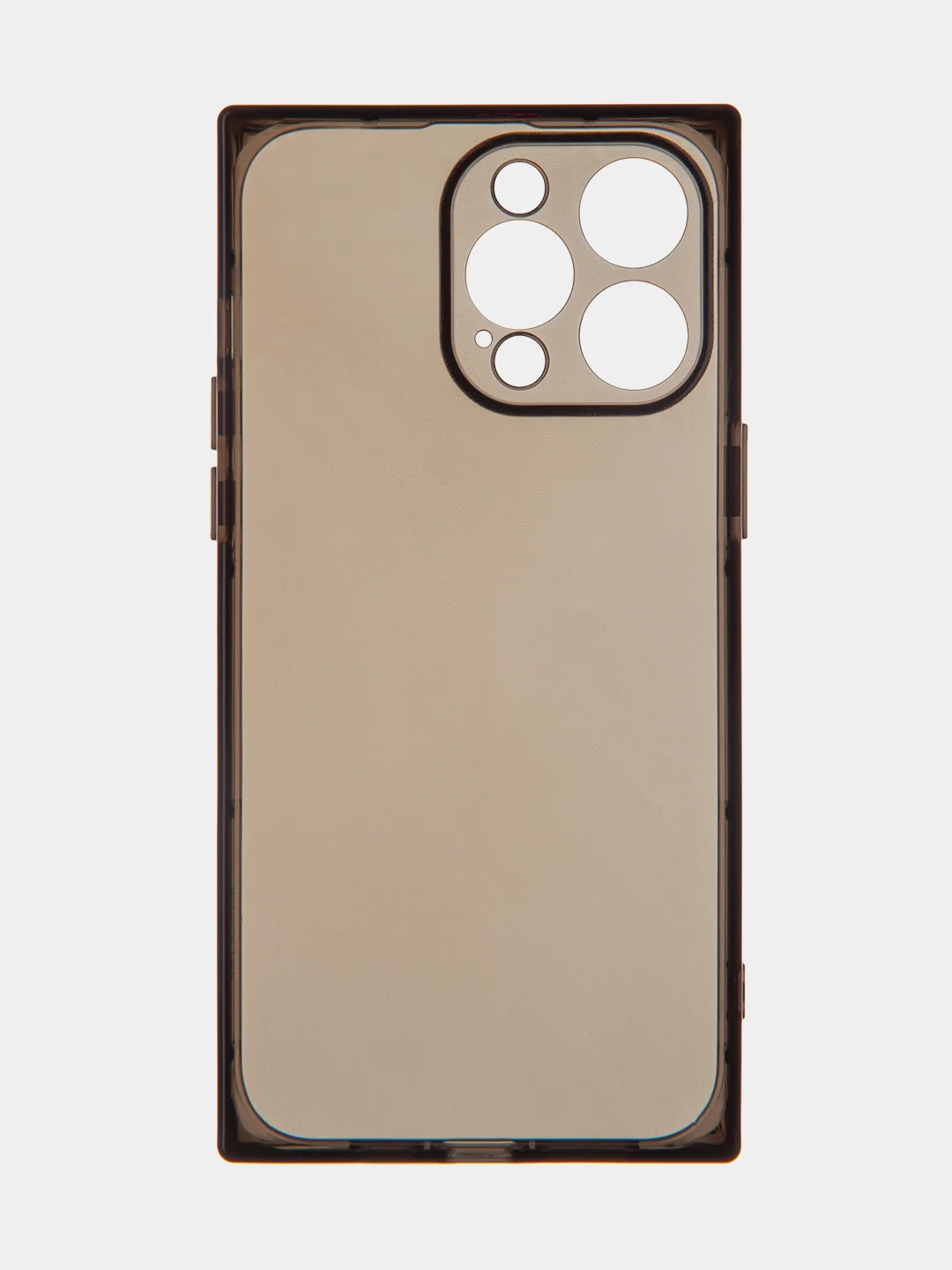 Черный чехол для Apple iPhone 15, 15 Plus, 15 Pro, 15 Pro Max силиконовый КАРТОФАН прямоугольный
