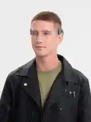 Белый очки неоновые, киберпанк