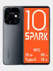 Смартфон Tecno spark10c 4+4/128 gb (64 карта памяти +64 внутренняя), NFC, 90Гц, Type-C 18W