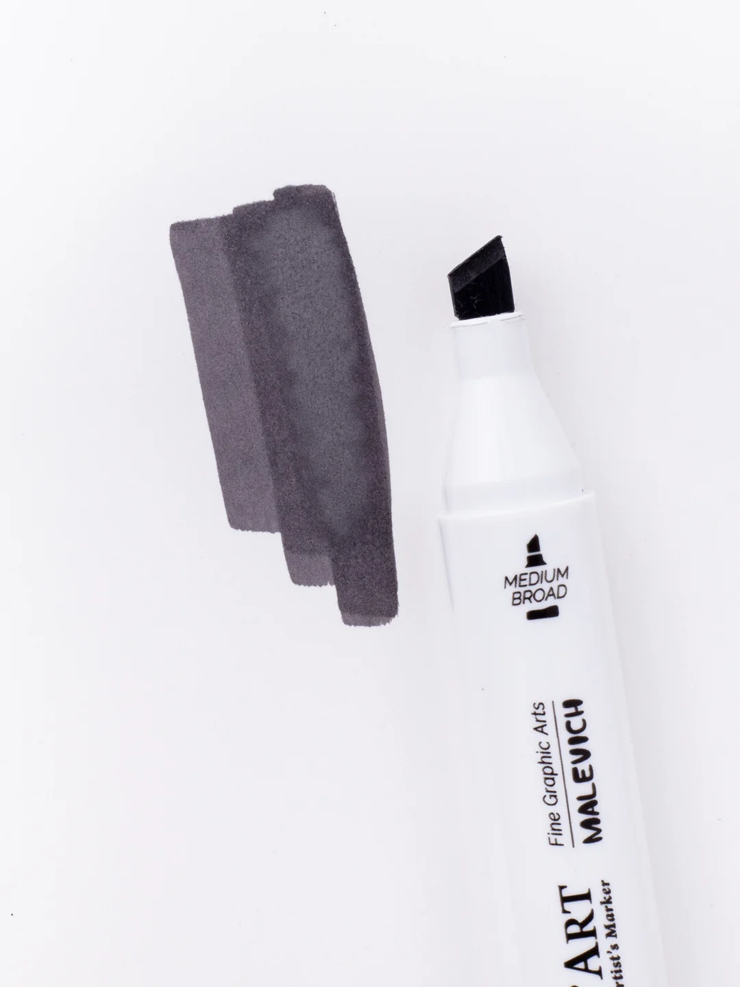 Маркер спиртовой Малевичъ GrafArt Brush, Оттенки серого, 1 шт