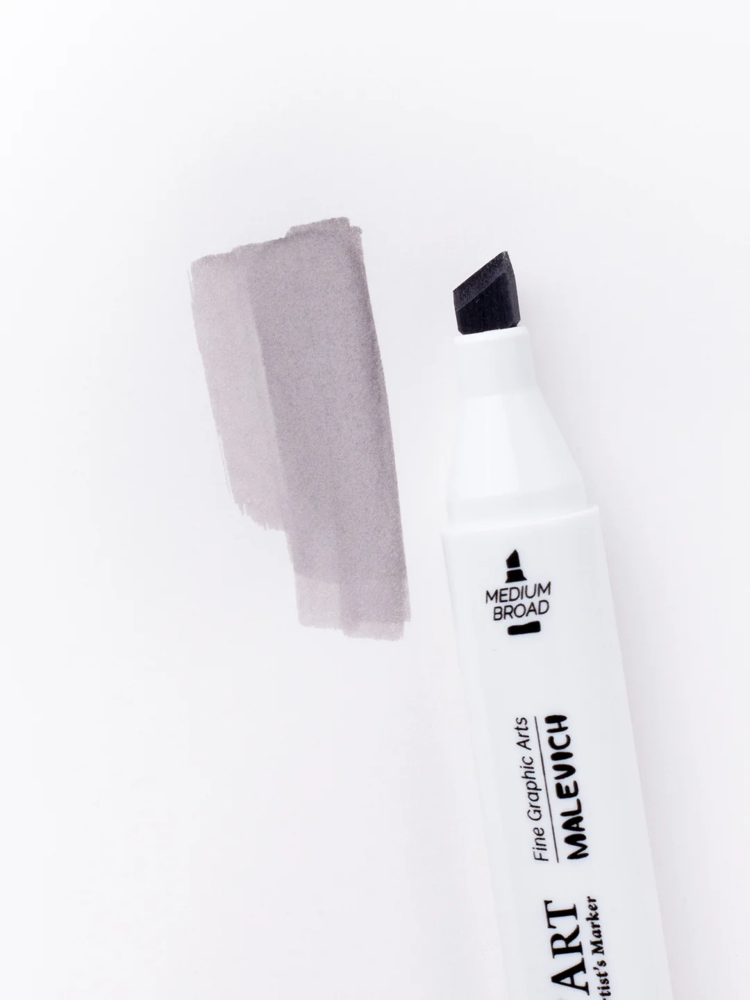 Маркер спиртовой Малевичъ GrafArt Brush, Оттенки серого, 1 шт