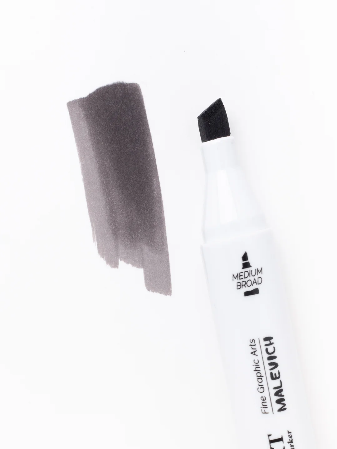 Маркер спиртовой Малевичъ GrafArt Brush, Оттенки серого, 1 шт