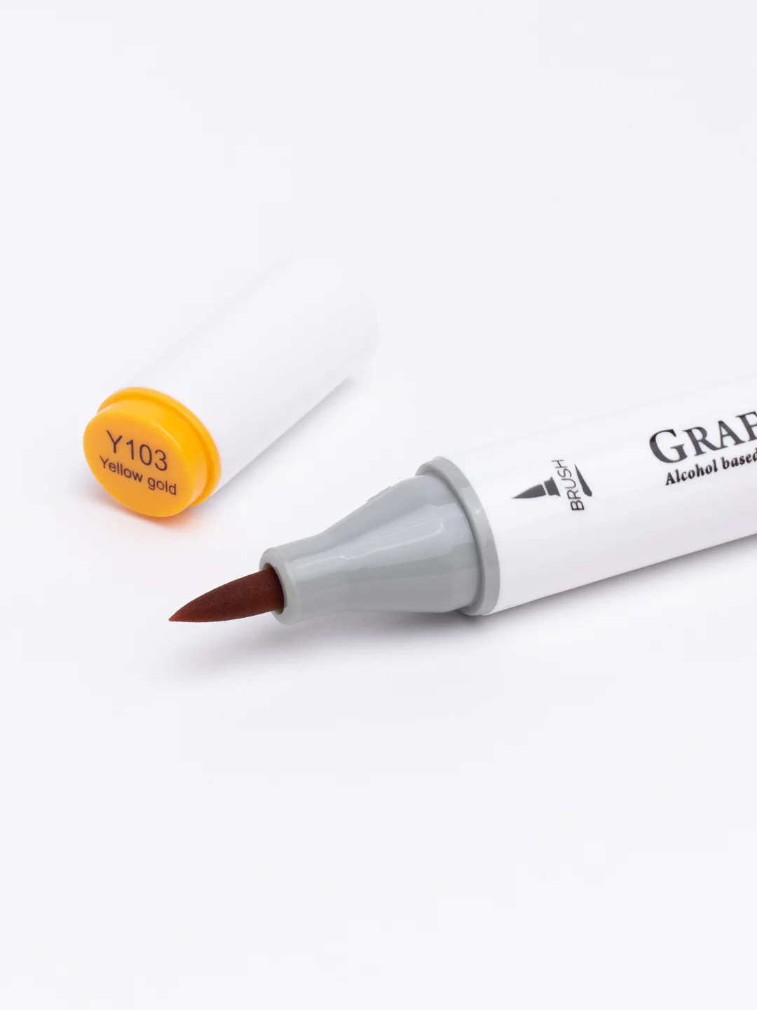 Маркер спиртовой Малевичъ GrafArt Brush, Оттенки желтого, 1 шт