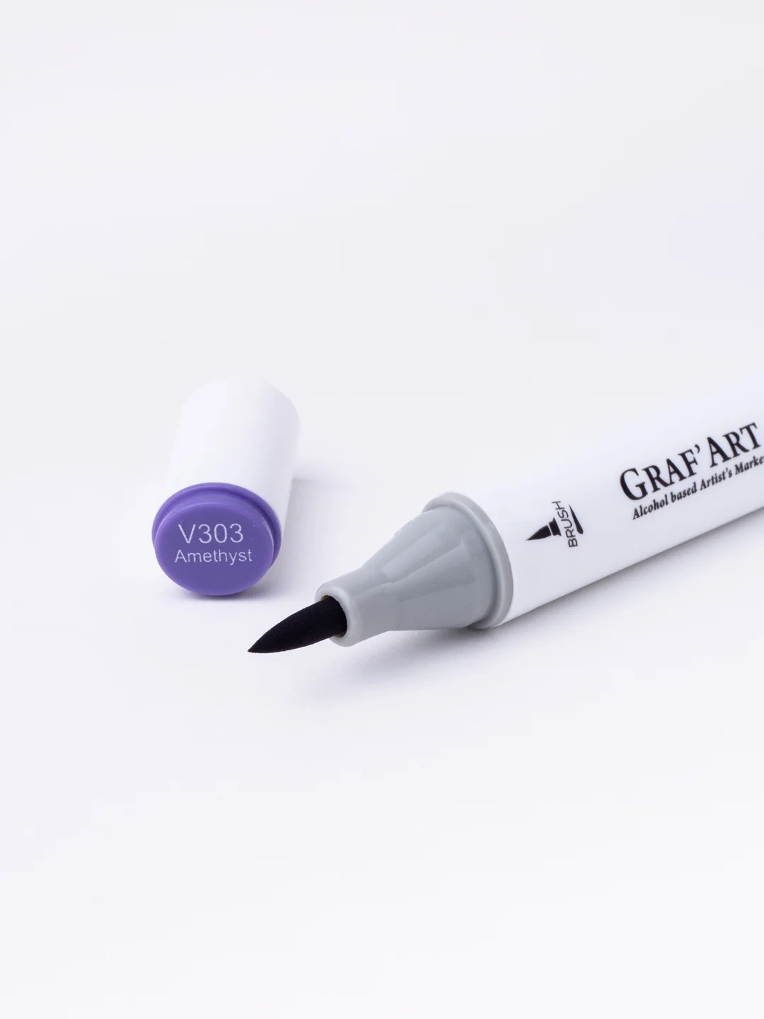 Маркер спиртовой Малевичъ GrafArt Brush, Оттенки фиолетового, 1 шт