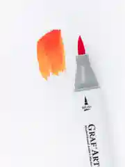 Маркер спиртовой Малевичъ GrafArt Brush, Оттенки оранжевого, 1 шт