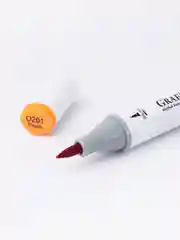 Маркер спиртовой Малевичъ GrafArt Brush, Оттенки оранжевого, 1 шт