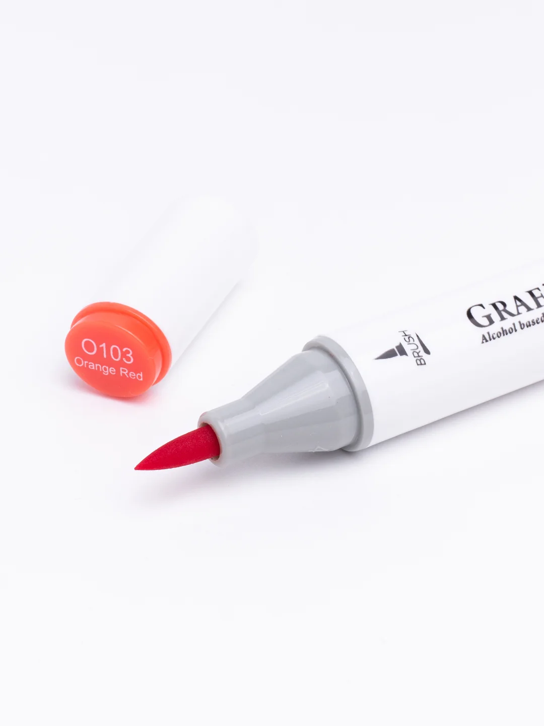 Маркер спиртовой Малевичъ GrafArt Brush, Оттенки оранжевого, 1 шт