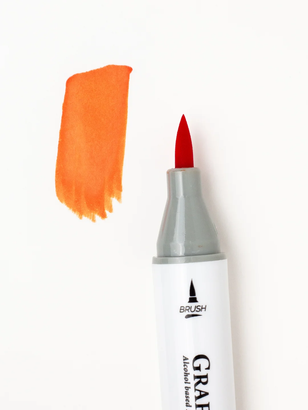 Маркер спиртовой Малевичъ GrafArt Brush, Оттенки оранжевого, 1 шт