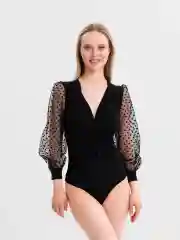 Черный боди женское