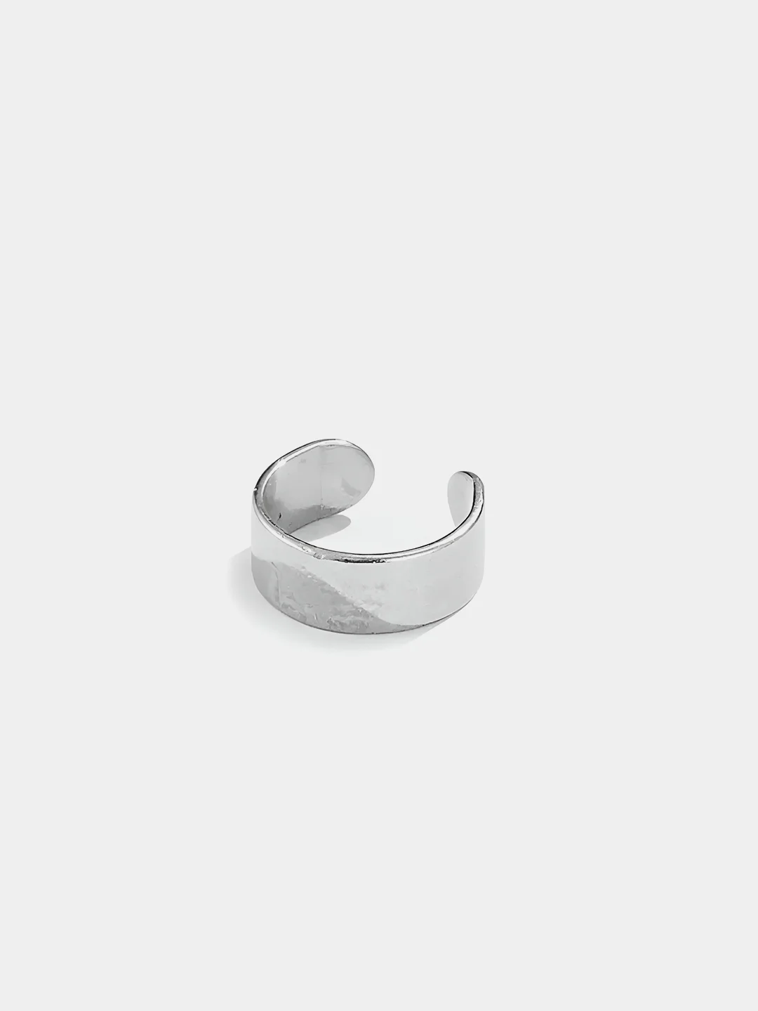 Серебряный каффы серьги "Simple", серьги женские каффы без прокола, минимализм, бижутерия