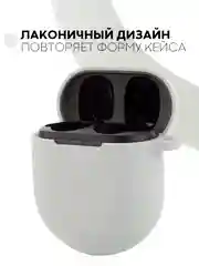 Красный чехол на Xiaomi Redmi Buds 3 Pro/AirDots 3 Pro для наушников КАРТОФАН силиконовый матовый