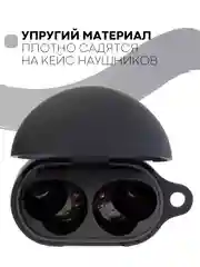 Красный чехол на Xiaomi Redmi Buds 3 Pro/AirDots 3 Pro для наушников КАРТОФАН силиконовый матовый