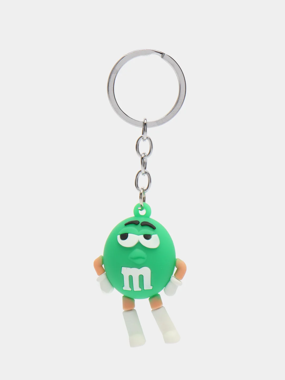 Зеленый стильный 3D брелок M&Ms /на рюкзак/на ключи