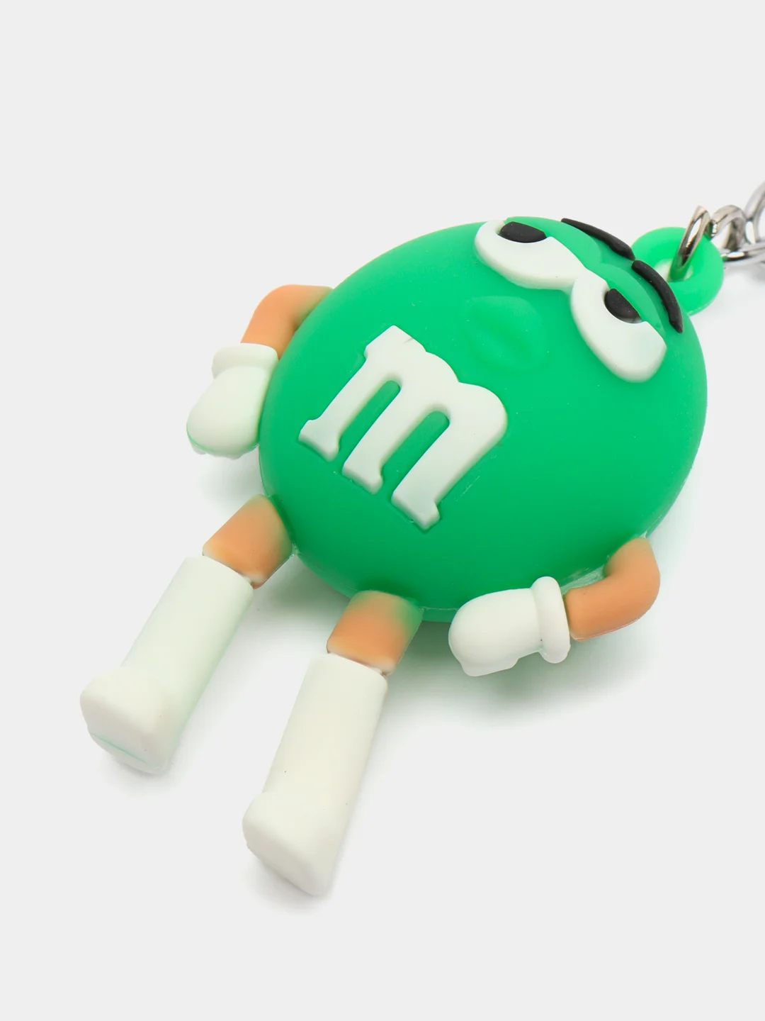 Зеленый стильный 3D брелок M&Ms /на рюкзак/на ключи
