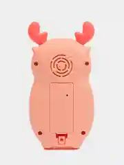 Коралловый детский музыкальный смартфон-телефон "Олень"