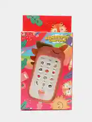 Коралловый детский телефон, развивающий, "Единорог" с прорезывателем