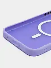 Лавандовый чехол MagSafe для iPhone (Айфон) 11, 12, 13, 14, Pro, Pro Max, Plus, силиконовый