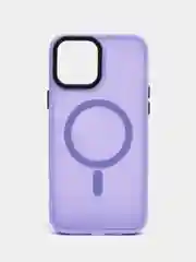 Лавандовый чехол MagSafe для iPhone (Айфон) 11, 12, 13, 14, Pro, Pro Max, Plus, силиконовый
