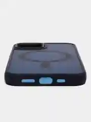 Темно-синий чехол MagSafe для iPhone (Айфон) 11, 12, 13, 14, Pro, Pro Max, Plus, силиконовый